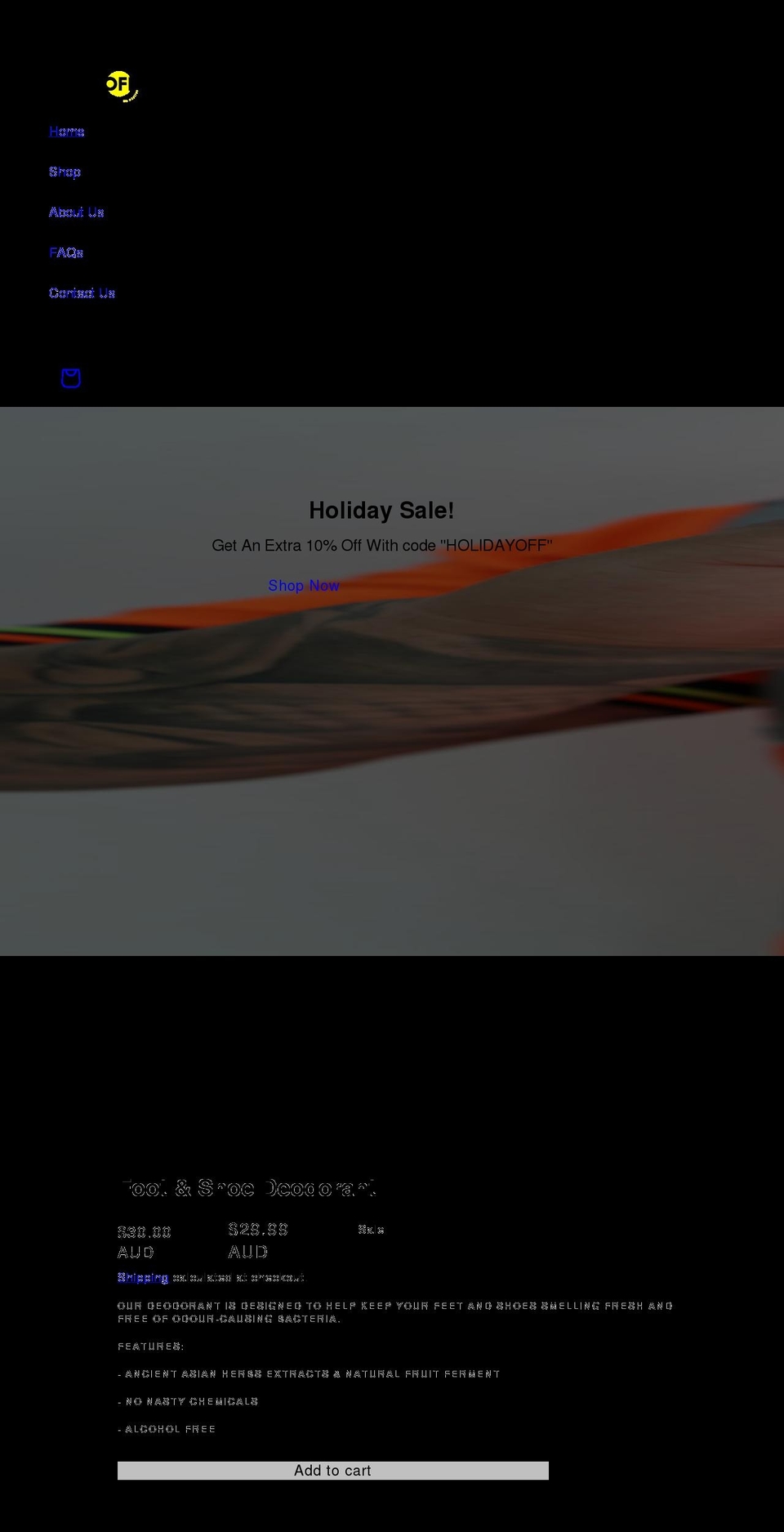 funkoff.com.au shopify website screenshot