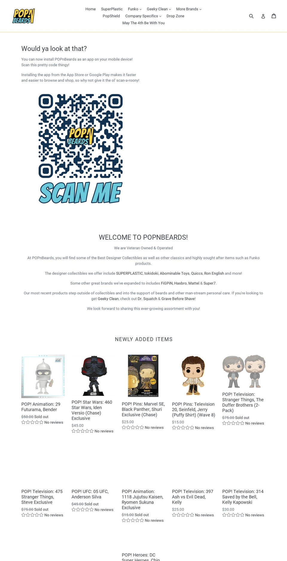 funkotorium.com — Shopify storefront screenshot