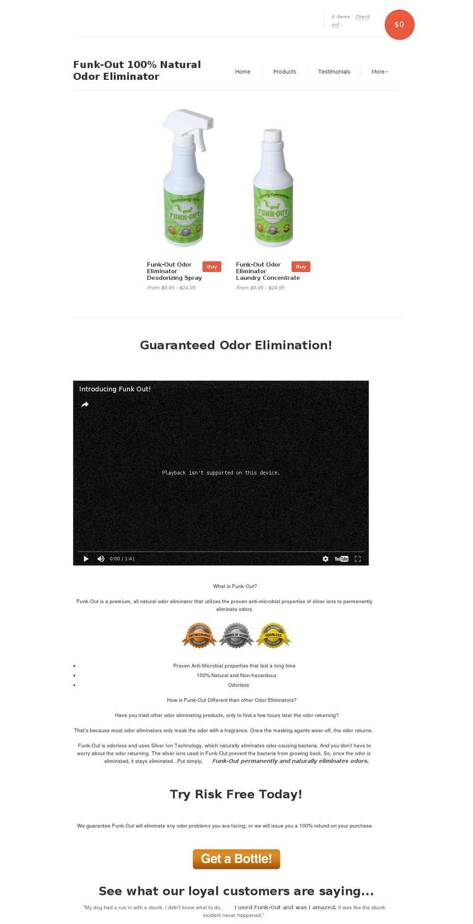 funkout.com shopify website screenshot