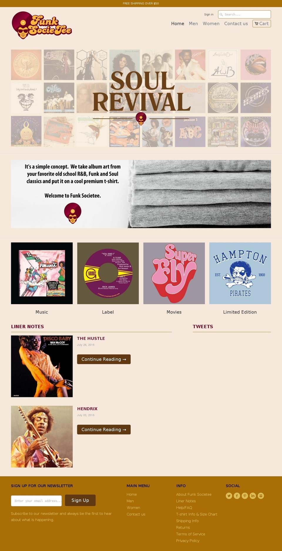funksocietee.com shopify website screenshot