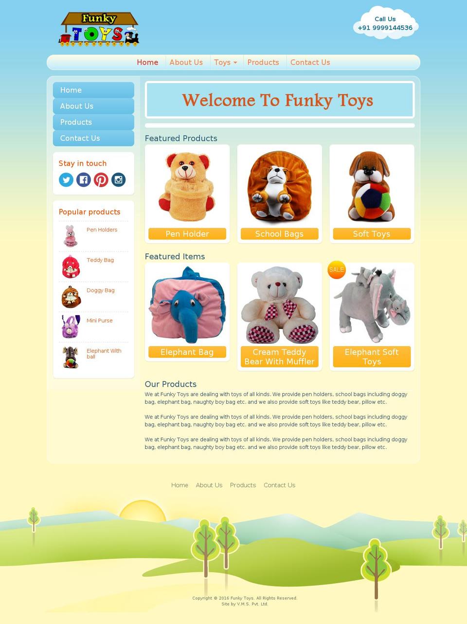 funky-toys.com shopify website screenshot