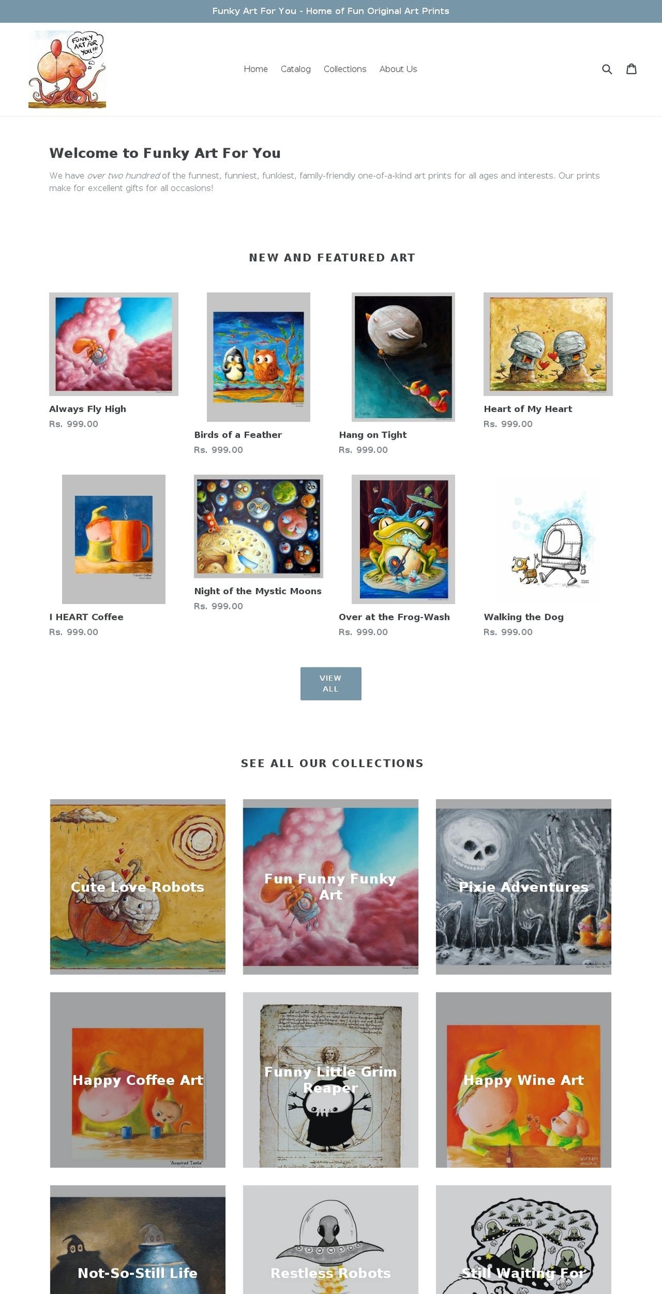 funkyartforyou.com — Shopify storefront screenshot