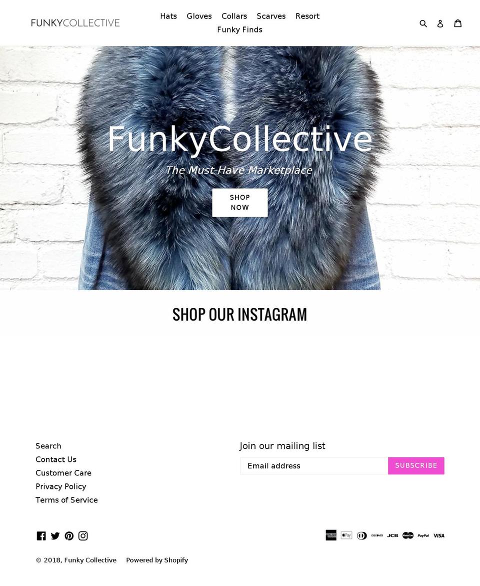 funkycollective.com shopify website screenshot