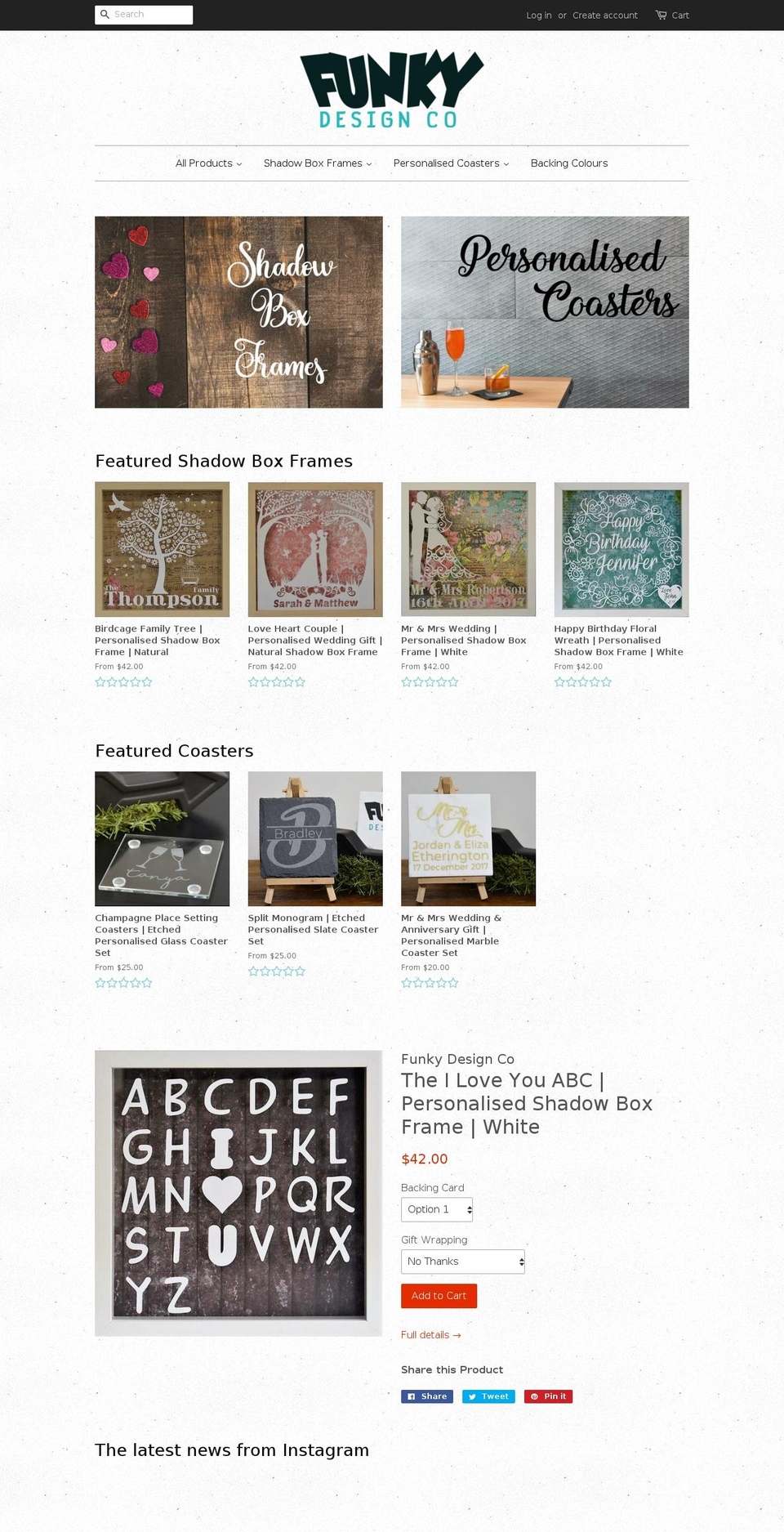 funkydesignco.com — Shopify storefront screenshot
