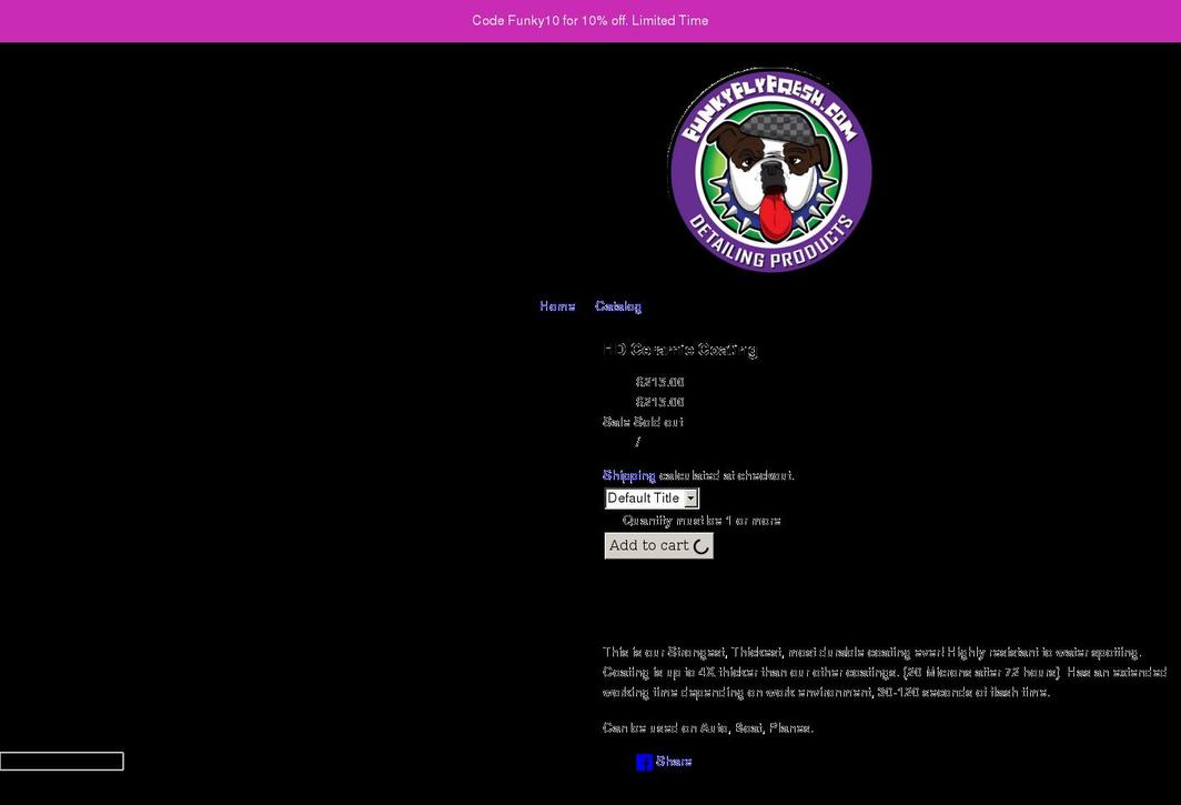 funkyflyfresh.com shopify website screenshot