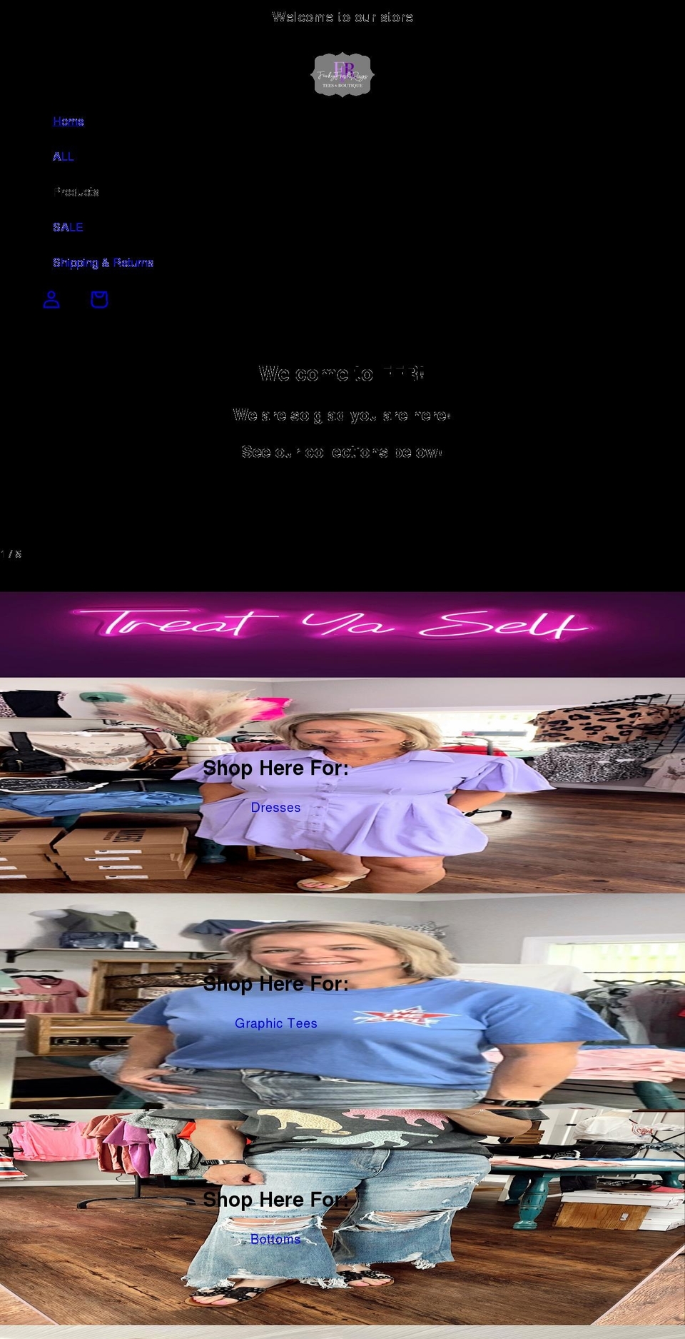 funkyfreshrags.com shopify website screenshot