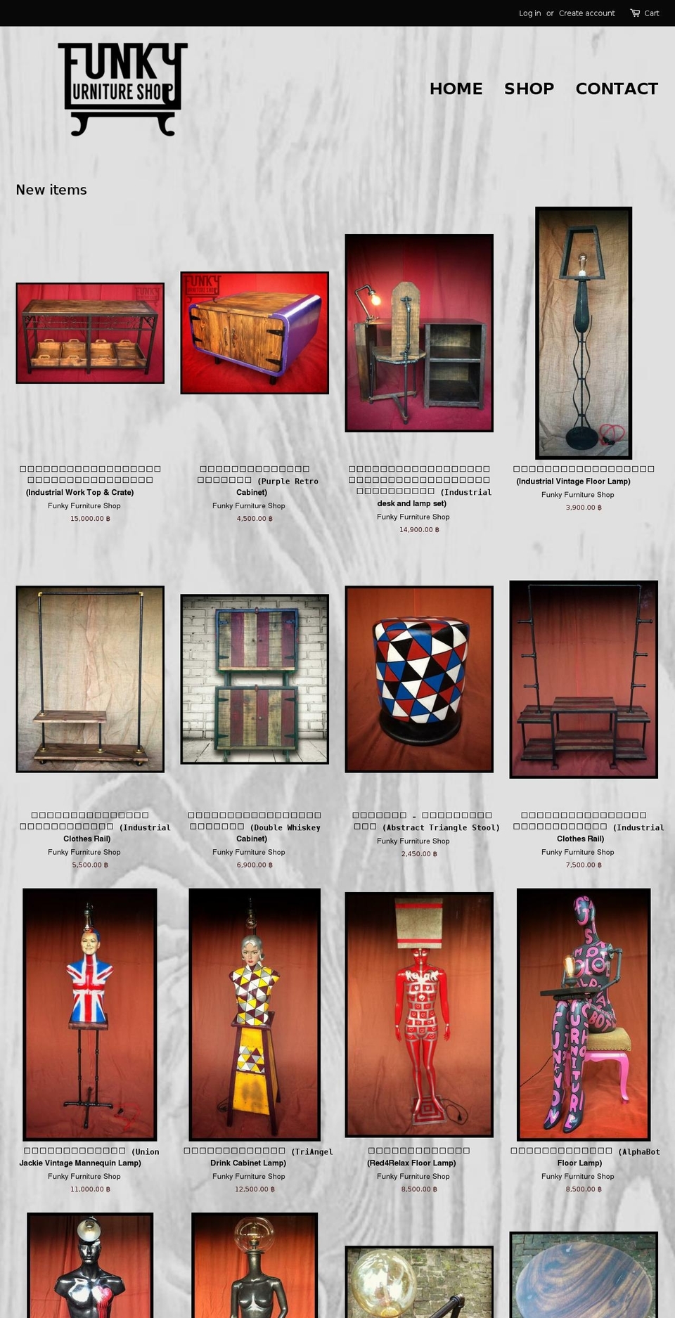 funkyfurnitureshop.com shopify website screenshot