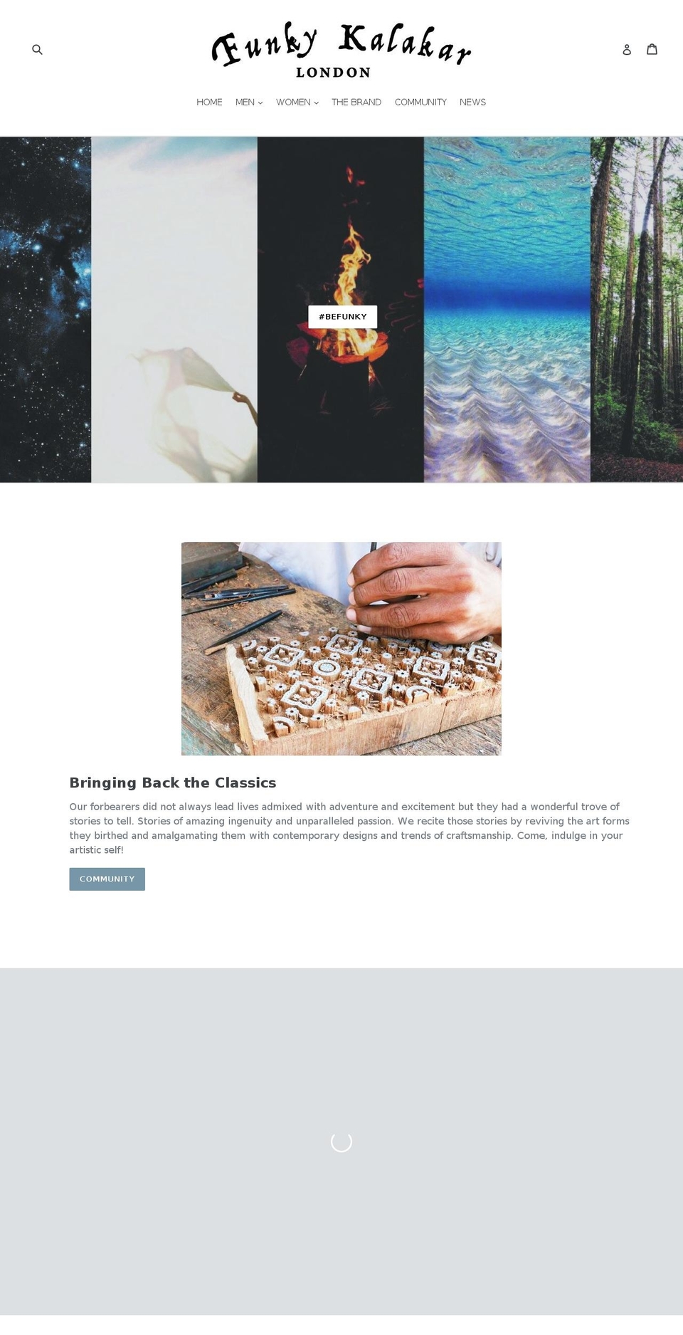 funkykalakar.com — Shopify storefront screenshot