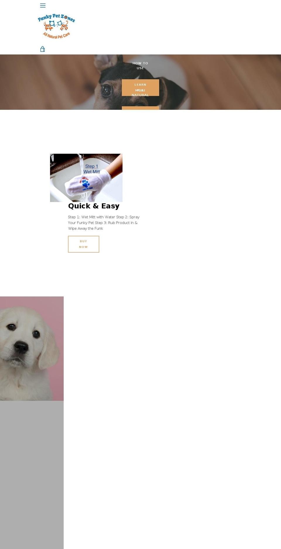 funkypetzone.com — Shopify storefront screenshot
