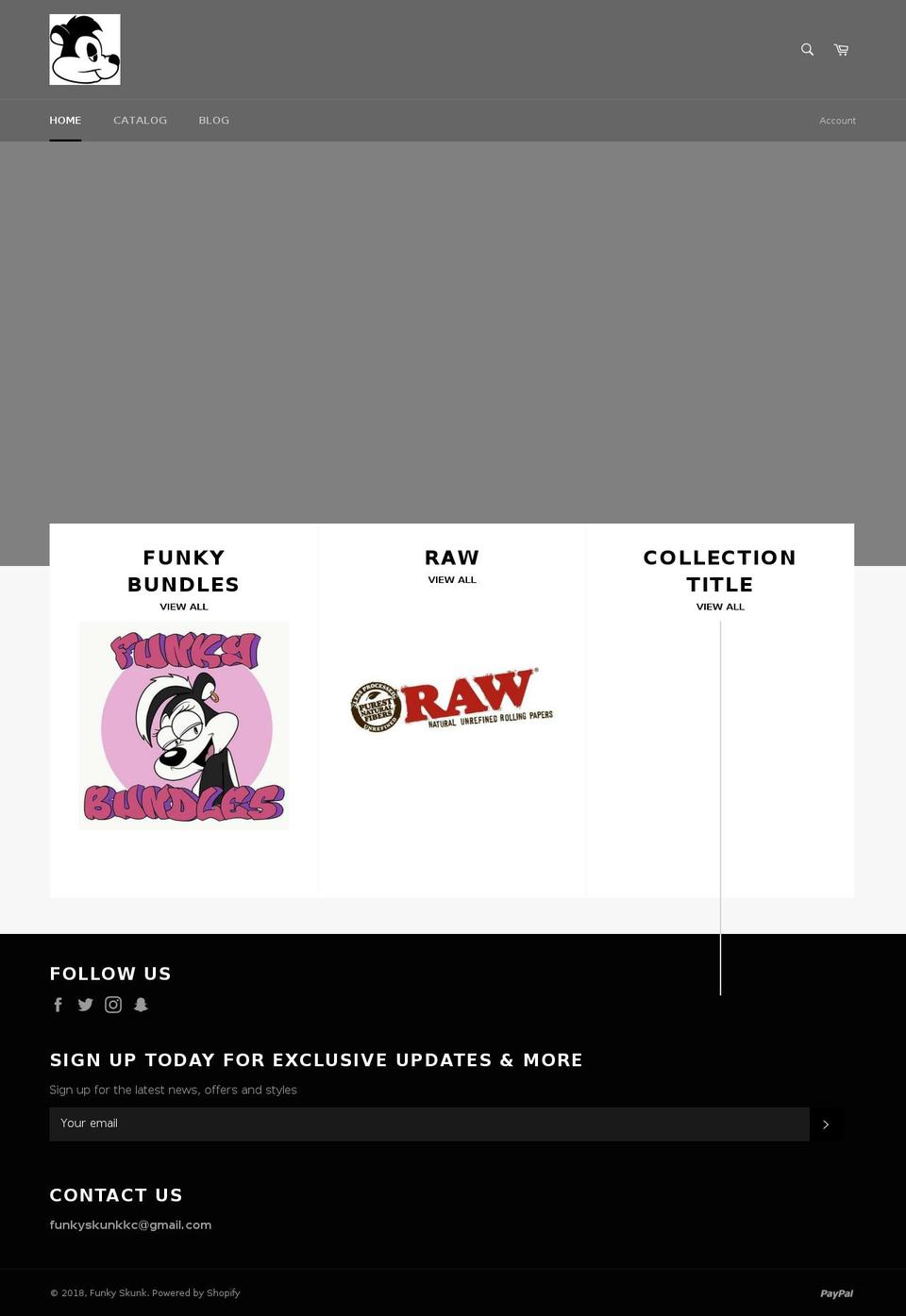 funkyskunkkc.com shopify website screenshot