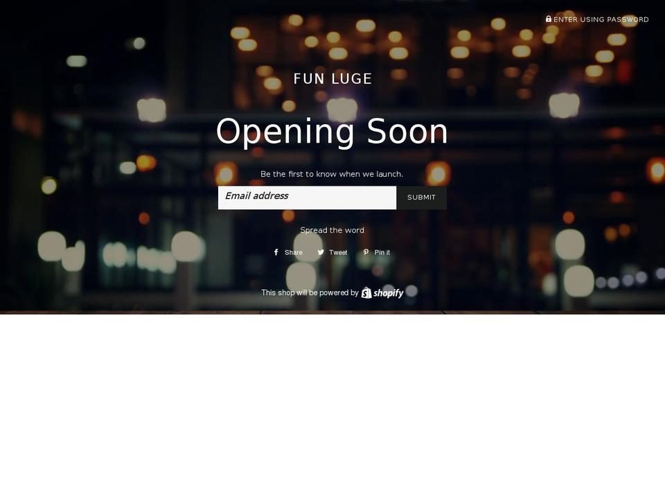 funluge.com shopify website screenshot
