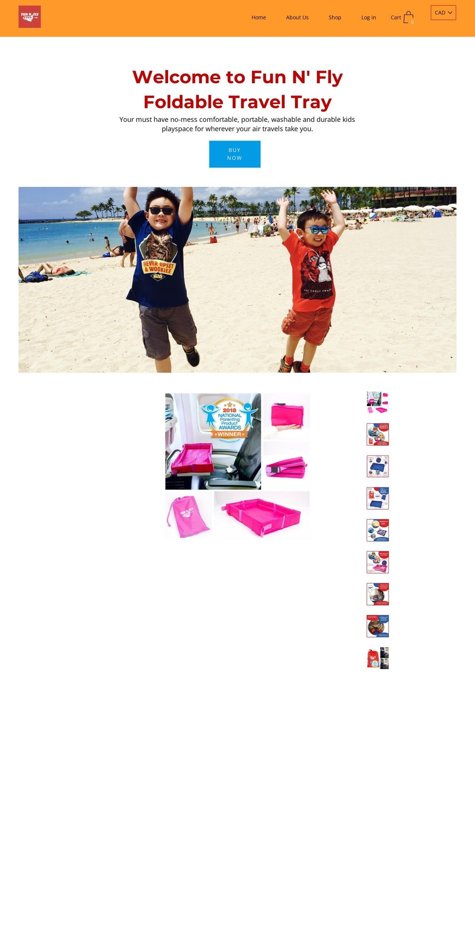 Stanford for Fun N' Fly Shopify theme site example funnflytravelproducts.com