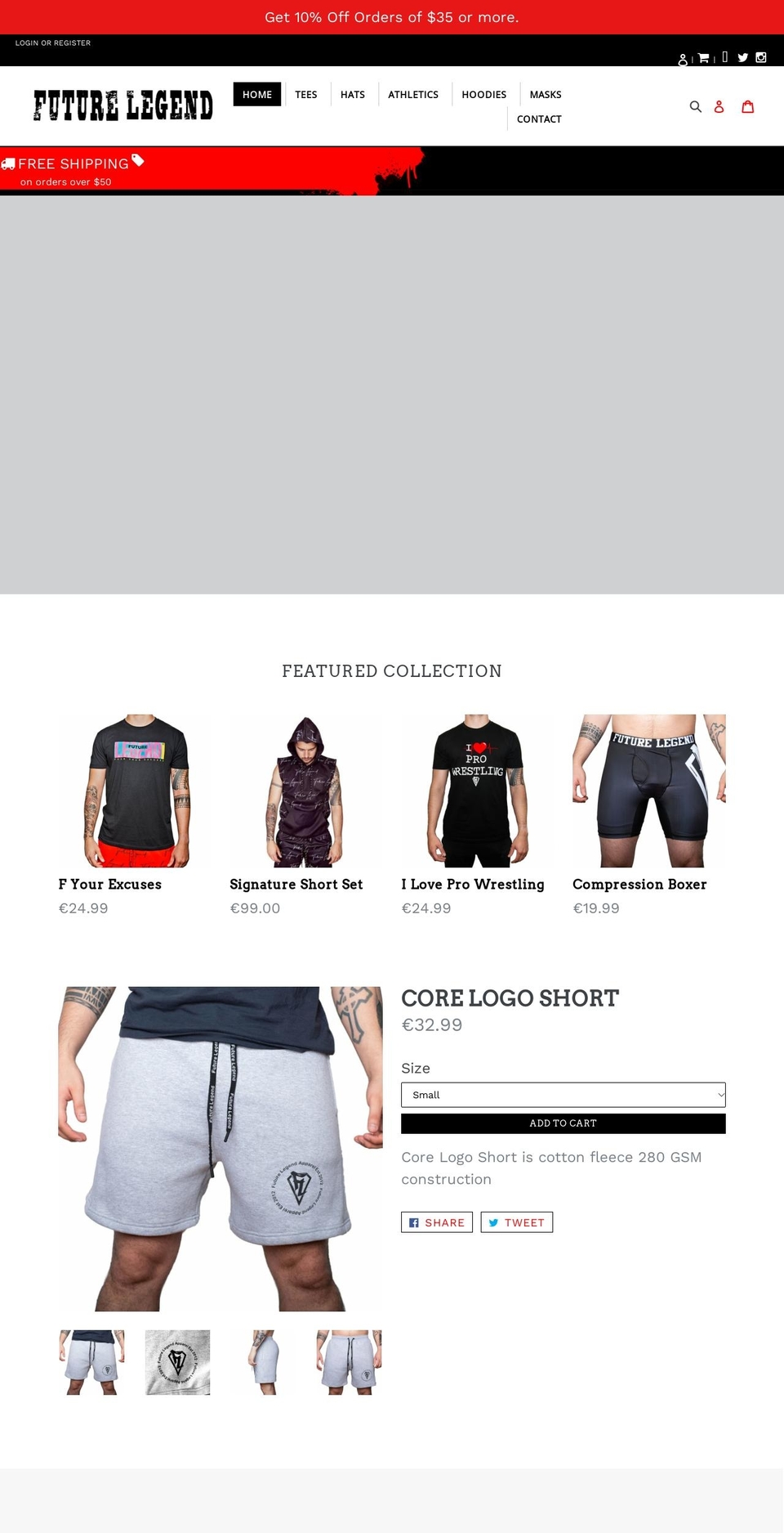 Legend Shopify theme site example funnynightshirts.com