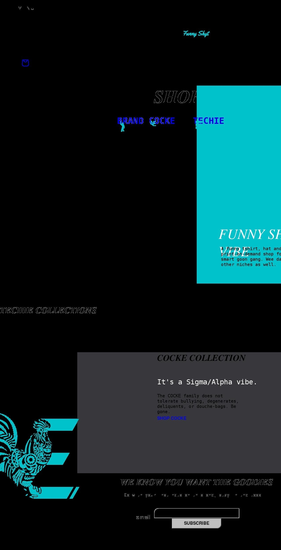 funnyshyt.com shopify website screenshot