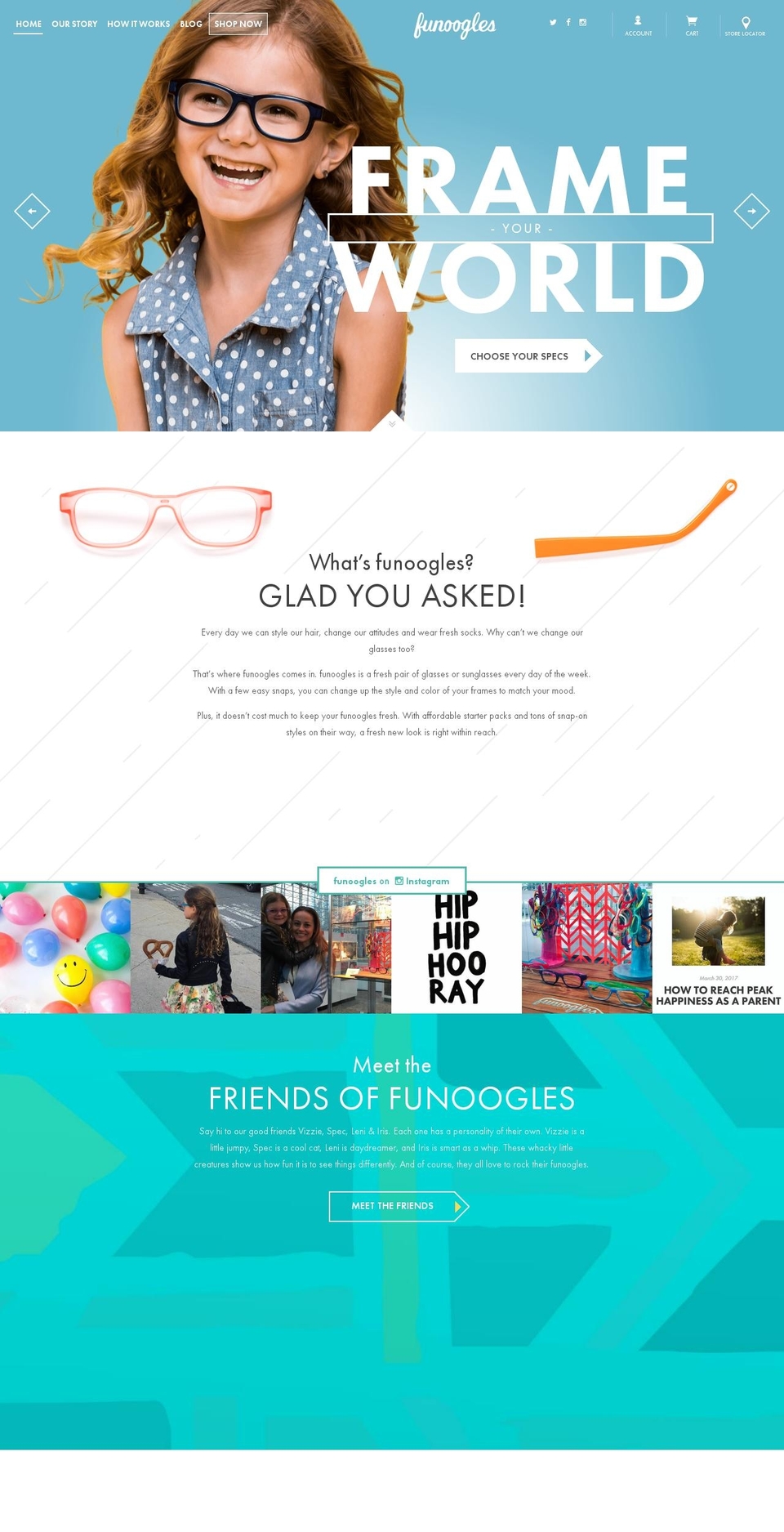 Uno Shopify theme site example funoogles.com