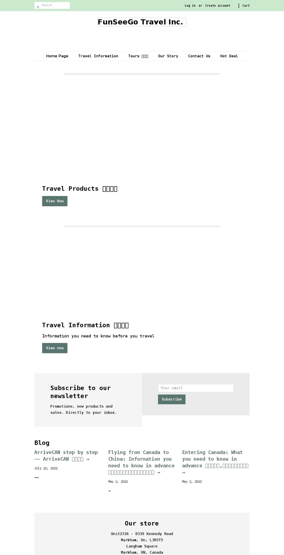 funseego.com shopify website screenshot