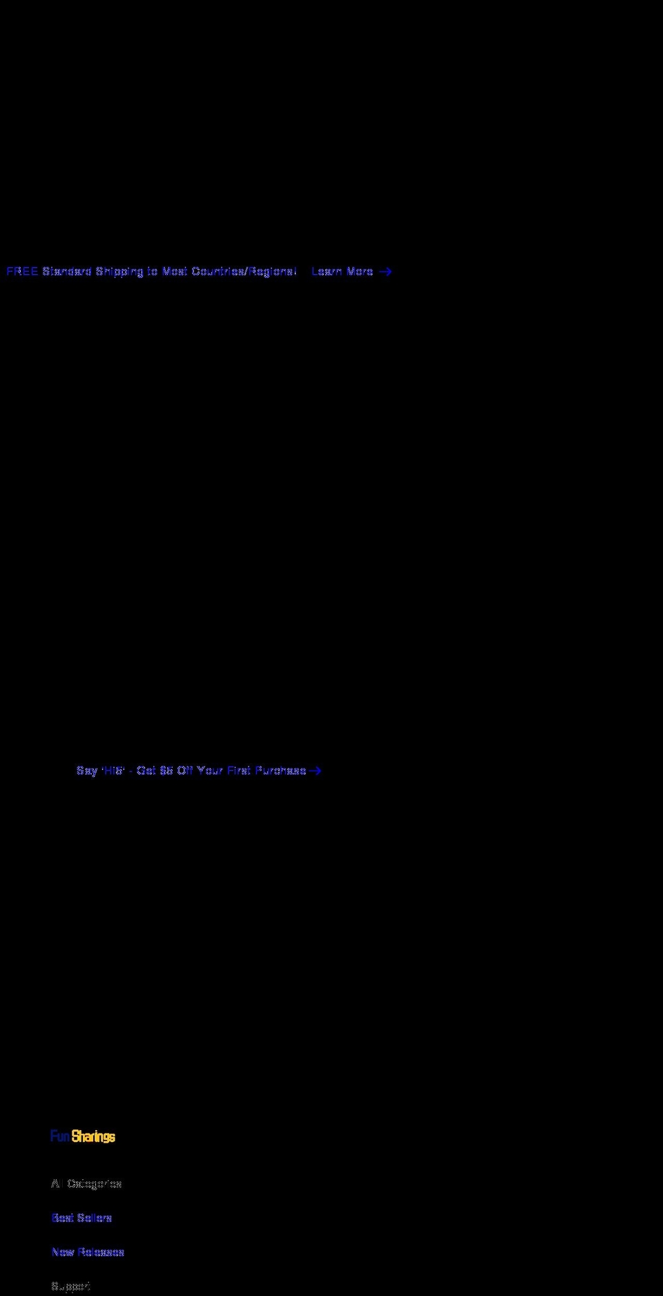 funsharings.com shopify website screenshot