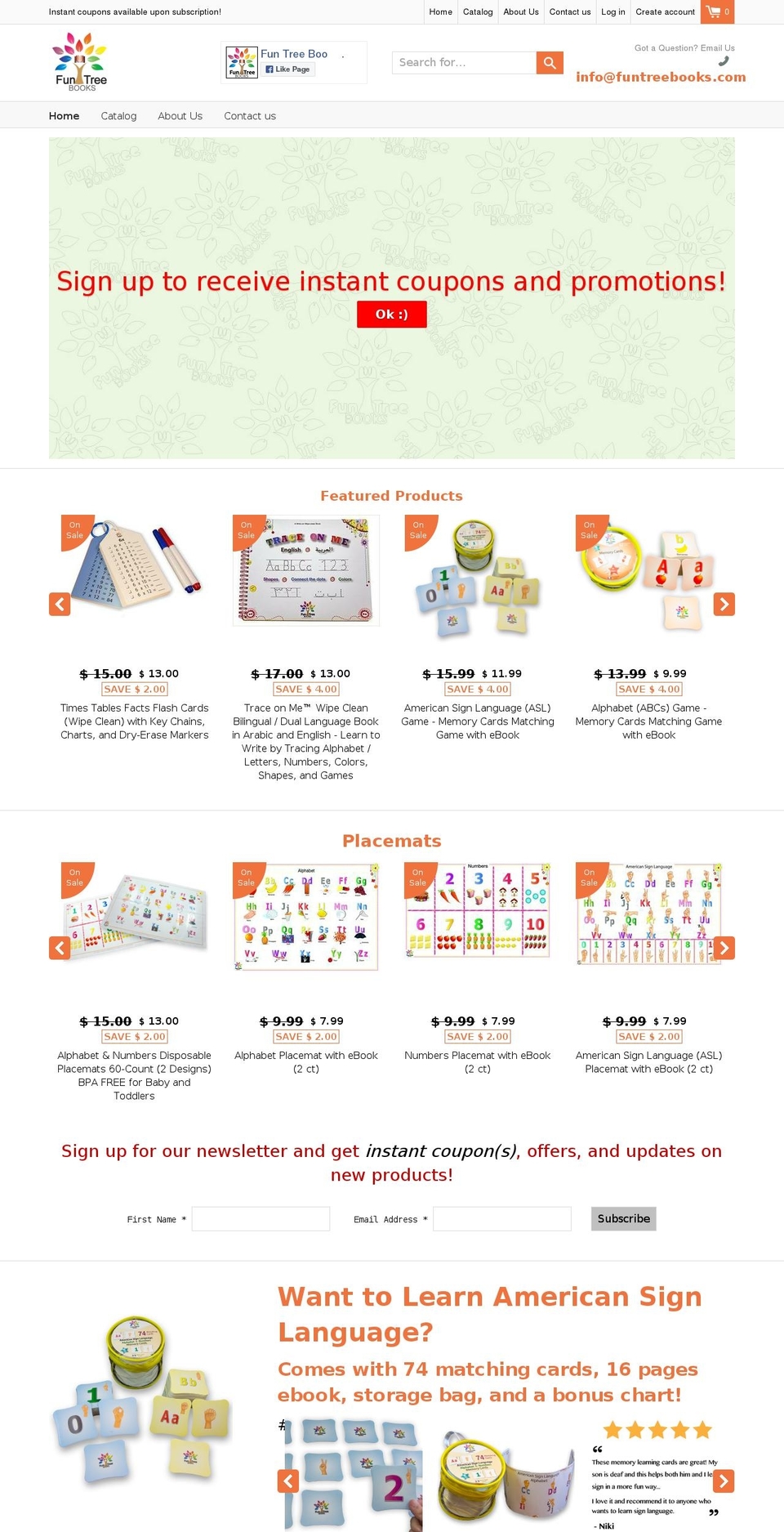 funtreebooks.com — Shopify storefront screenshot