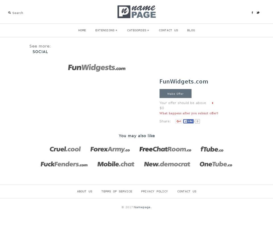 funwidgets.com shopify website screenshot
