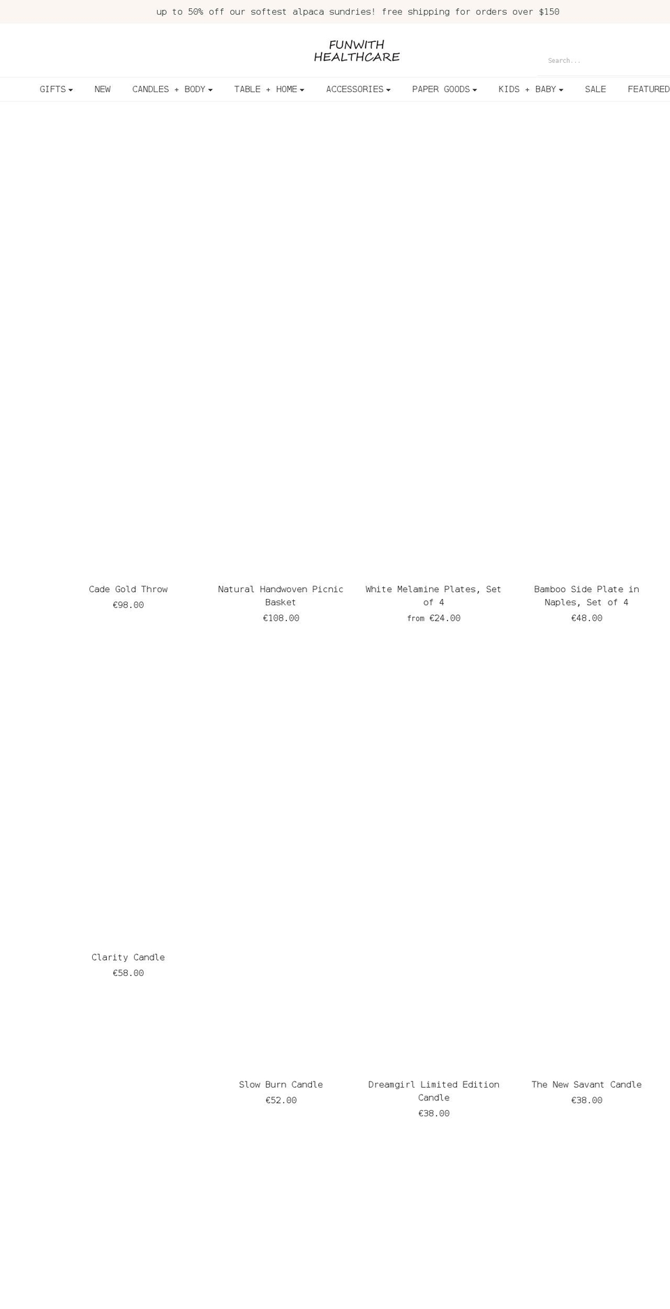 funwithhealthcare.com shopify website screenshot