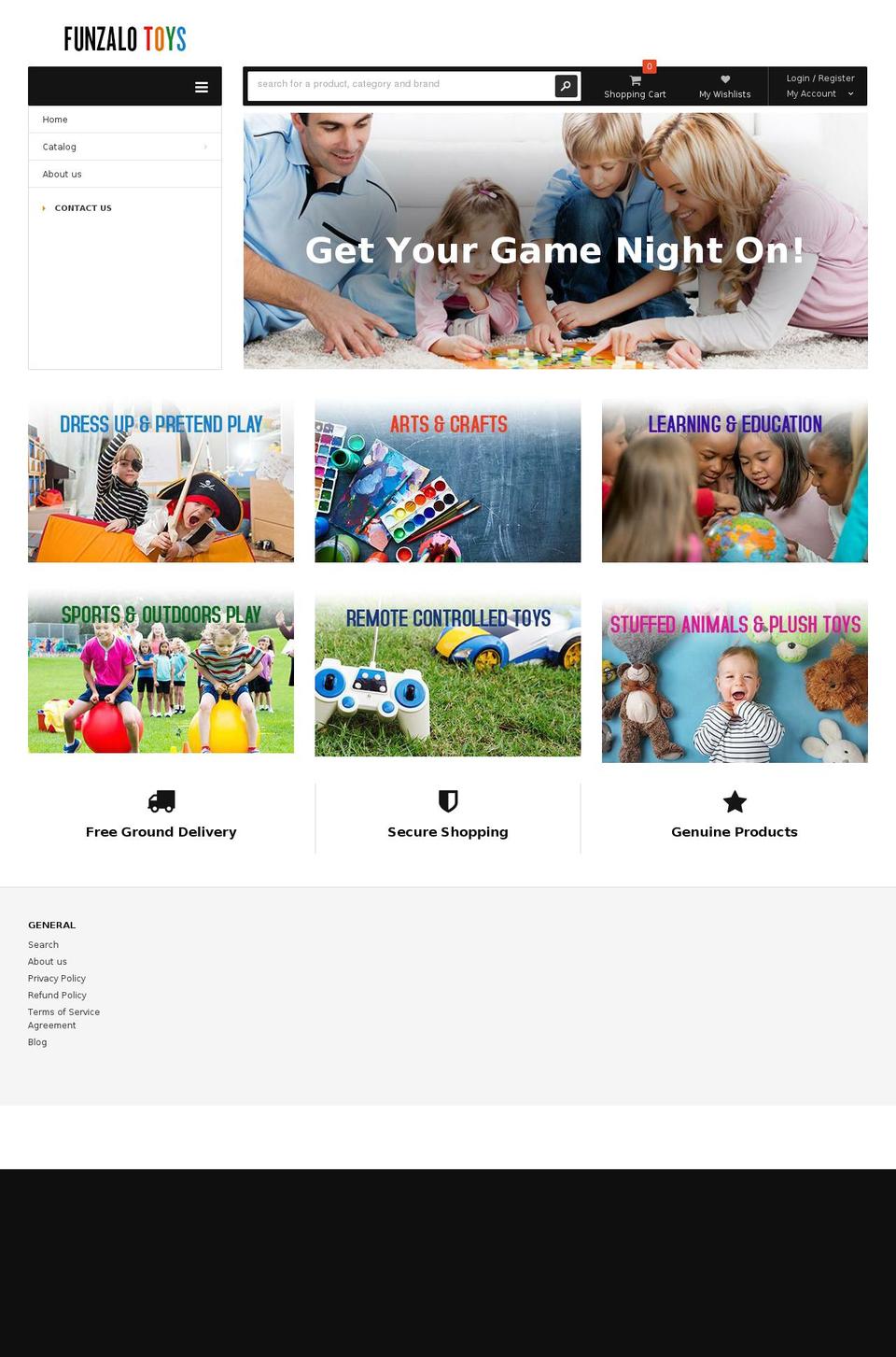 minimart-theme-source Shopify theme site example funzalotoys.com