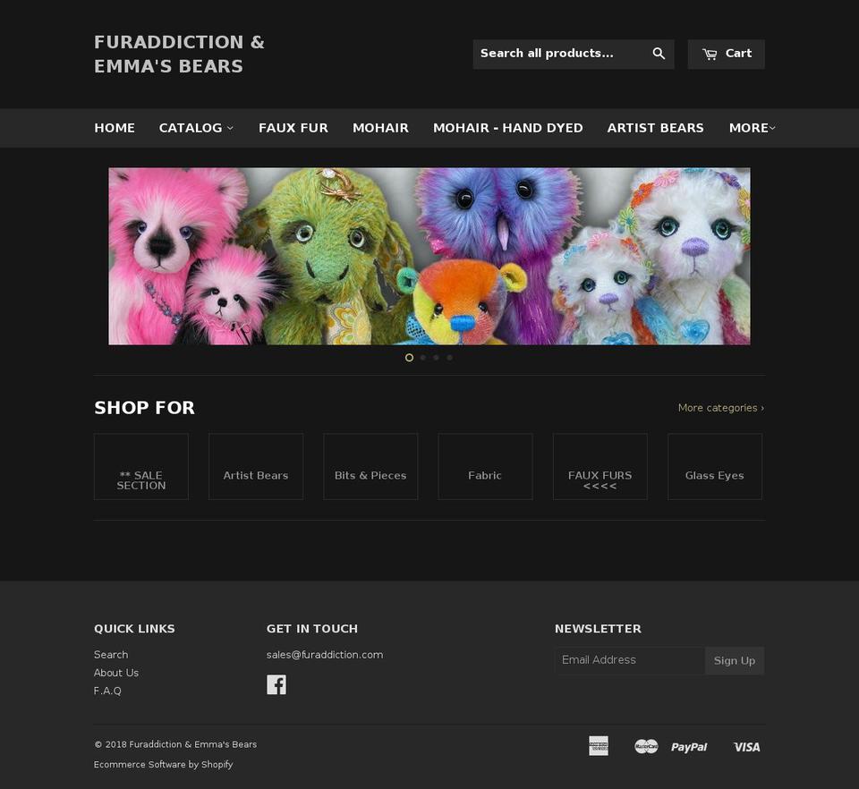 furaddiction.com — Shopify storefront screenshot