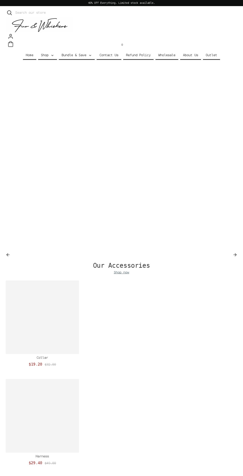 furandwhiskers.com shopify website screenshot