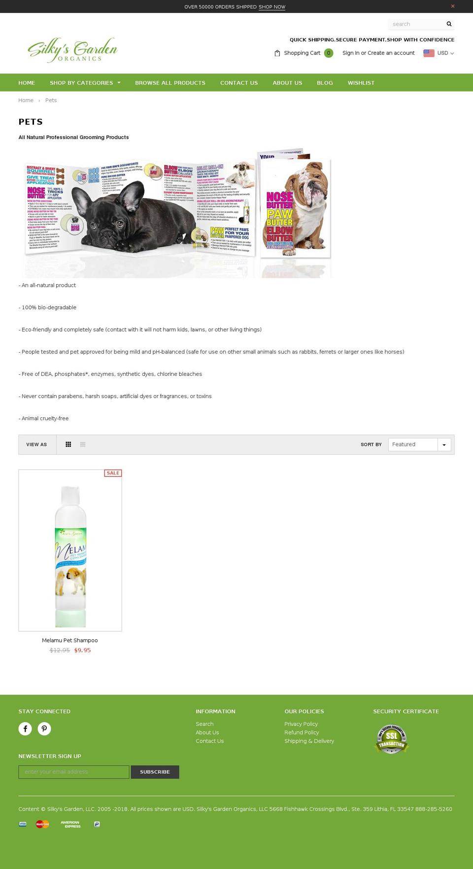 furbabiesorganics.com — Shopify storefront screenshot