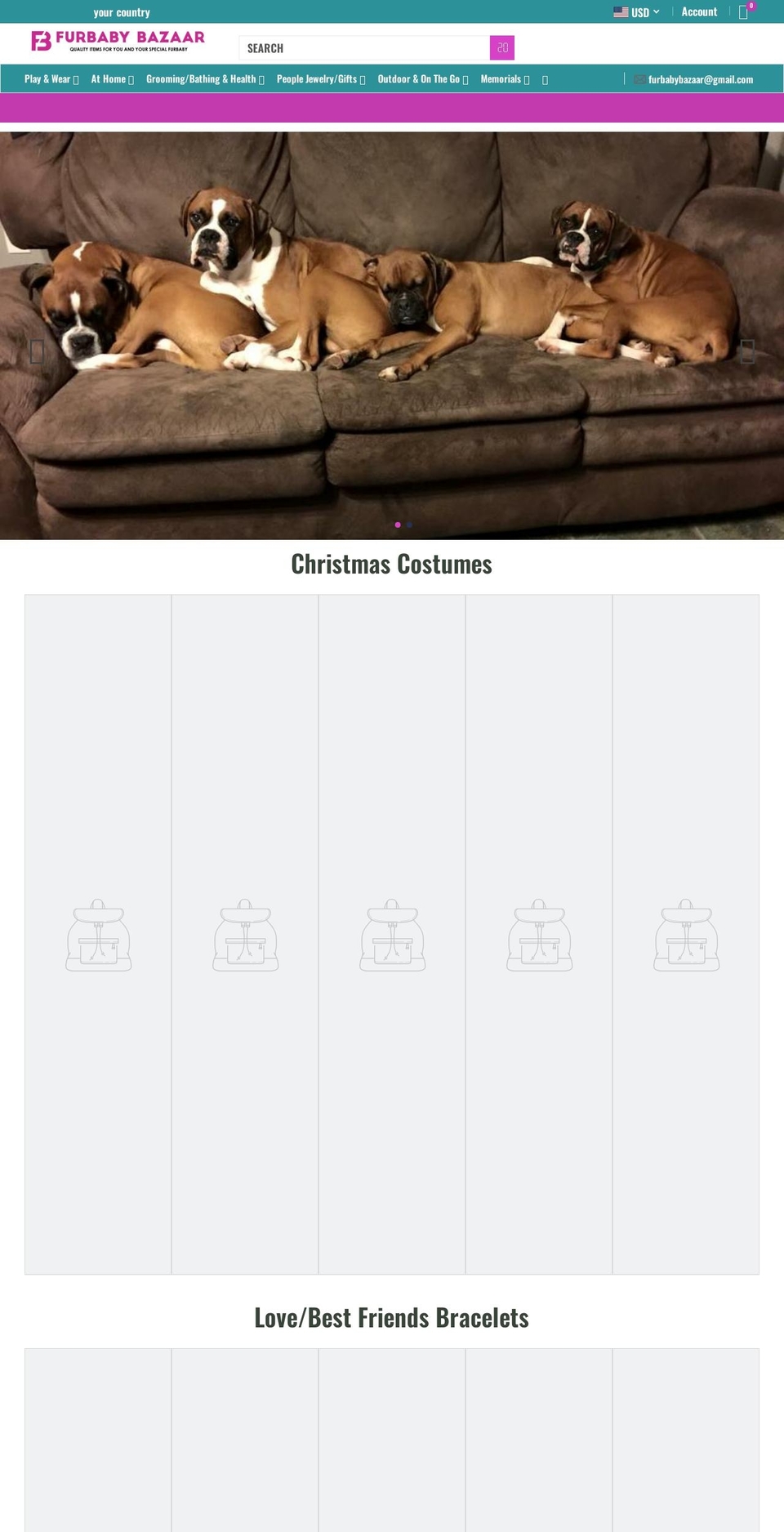 furbabybazaar.com — Shopify storefront screenshot