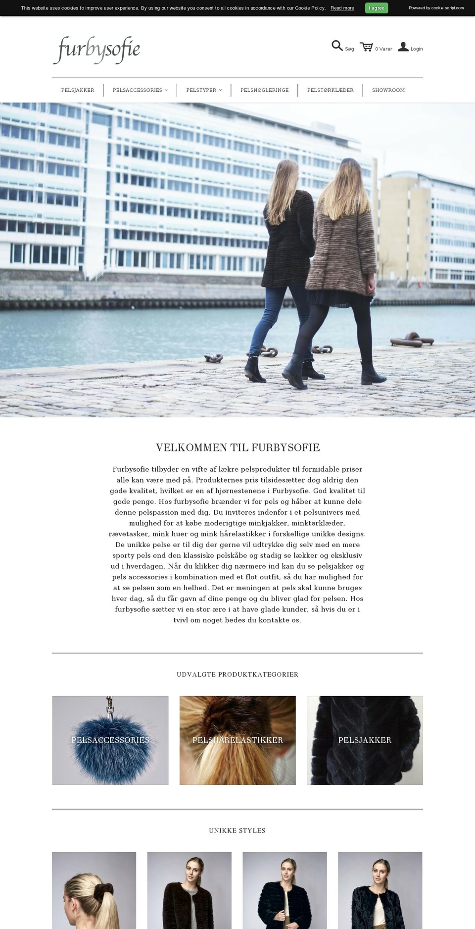 Nyt tema - Ali - new Shopify theme site example furbysofie.dk