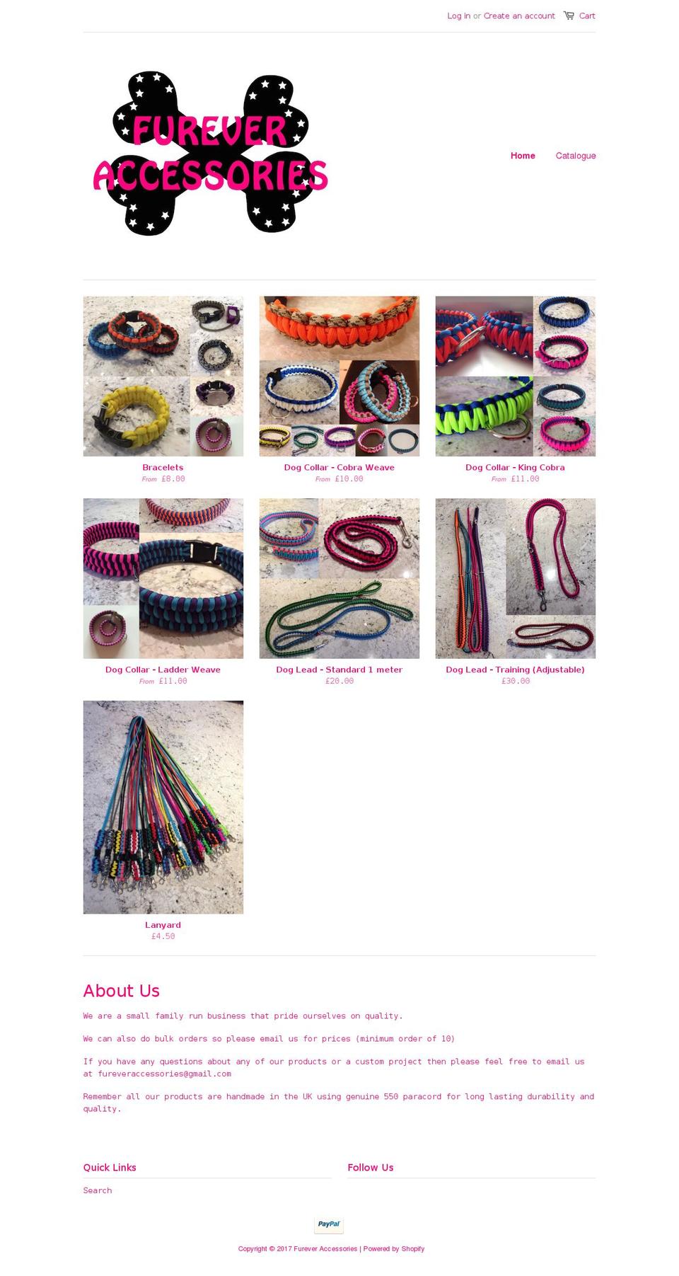 fureveraccessories.com shopify website screenshot