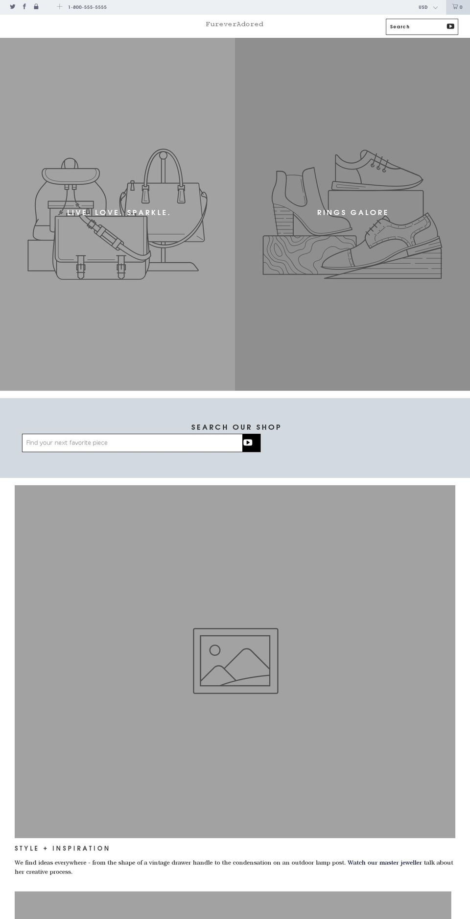 fureveradored.com shopify website screenshot