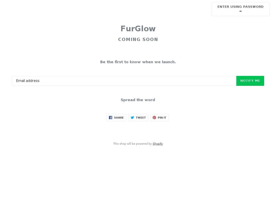 furglow.com — Shopify storefront screenshot