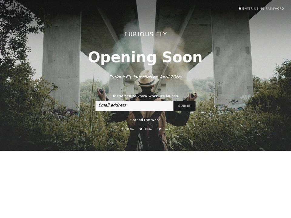 furious-fly.com shopify website screenshot