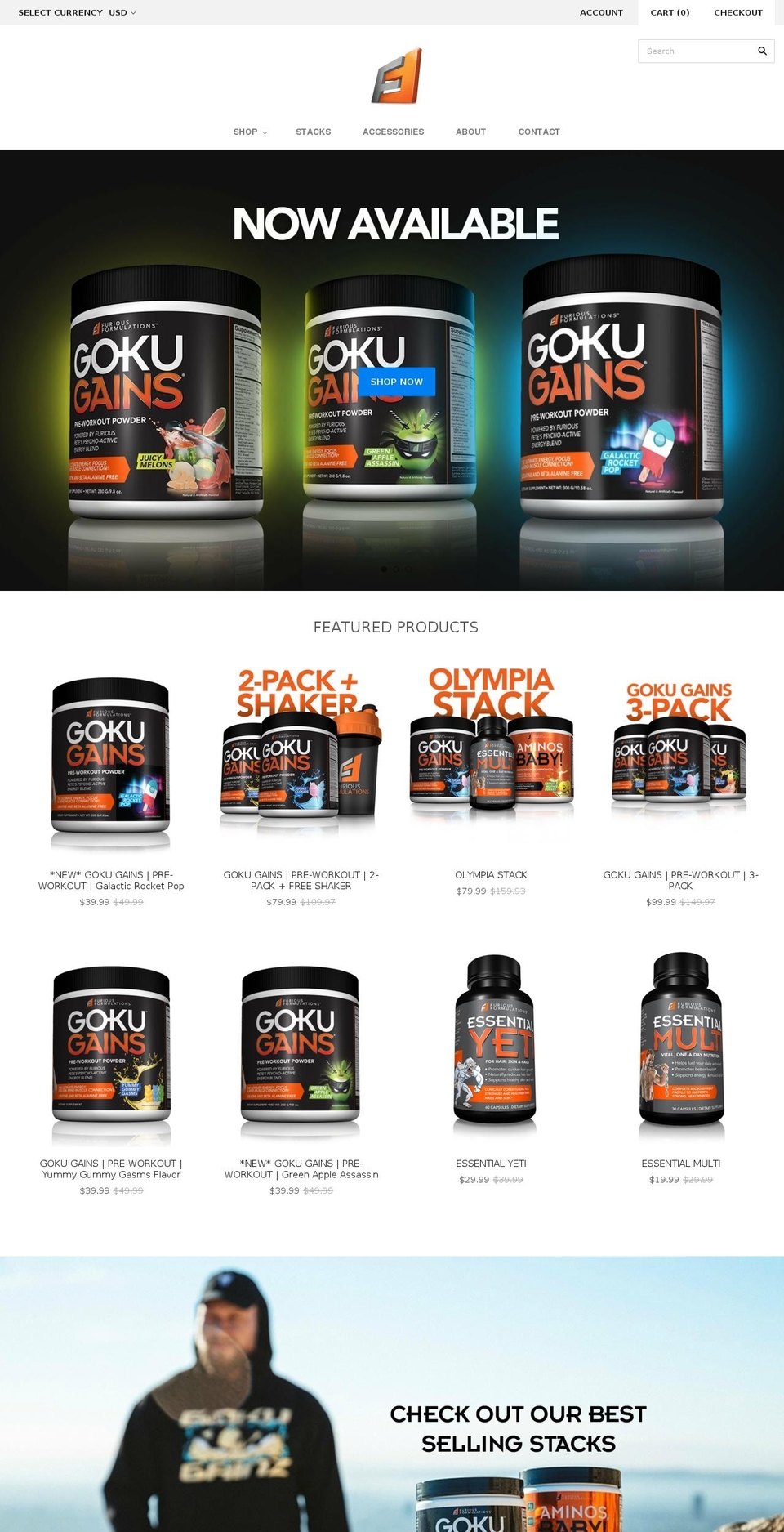 furiouscuts.com — Shopify storefront screenshot