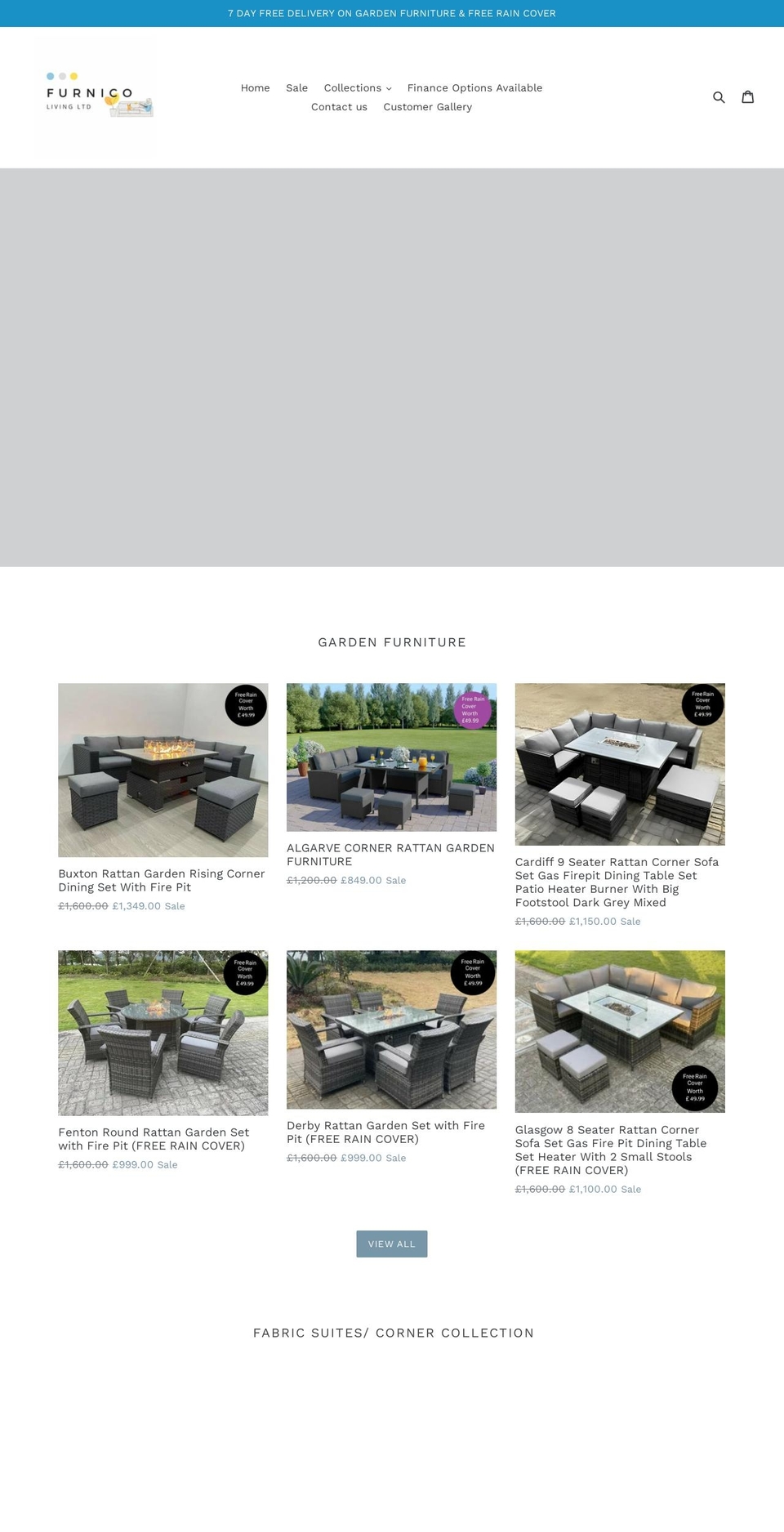 furnicoliving.co.uk shopify website screenshot