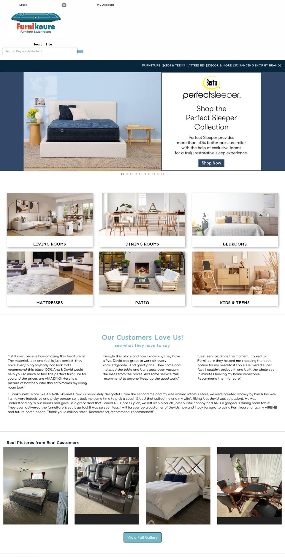 furnikoure.com shopify website screenshot