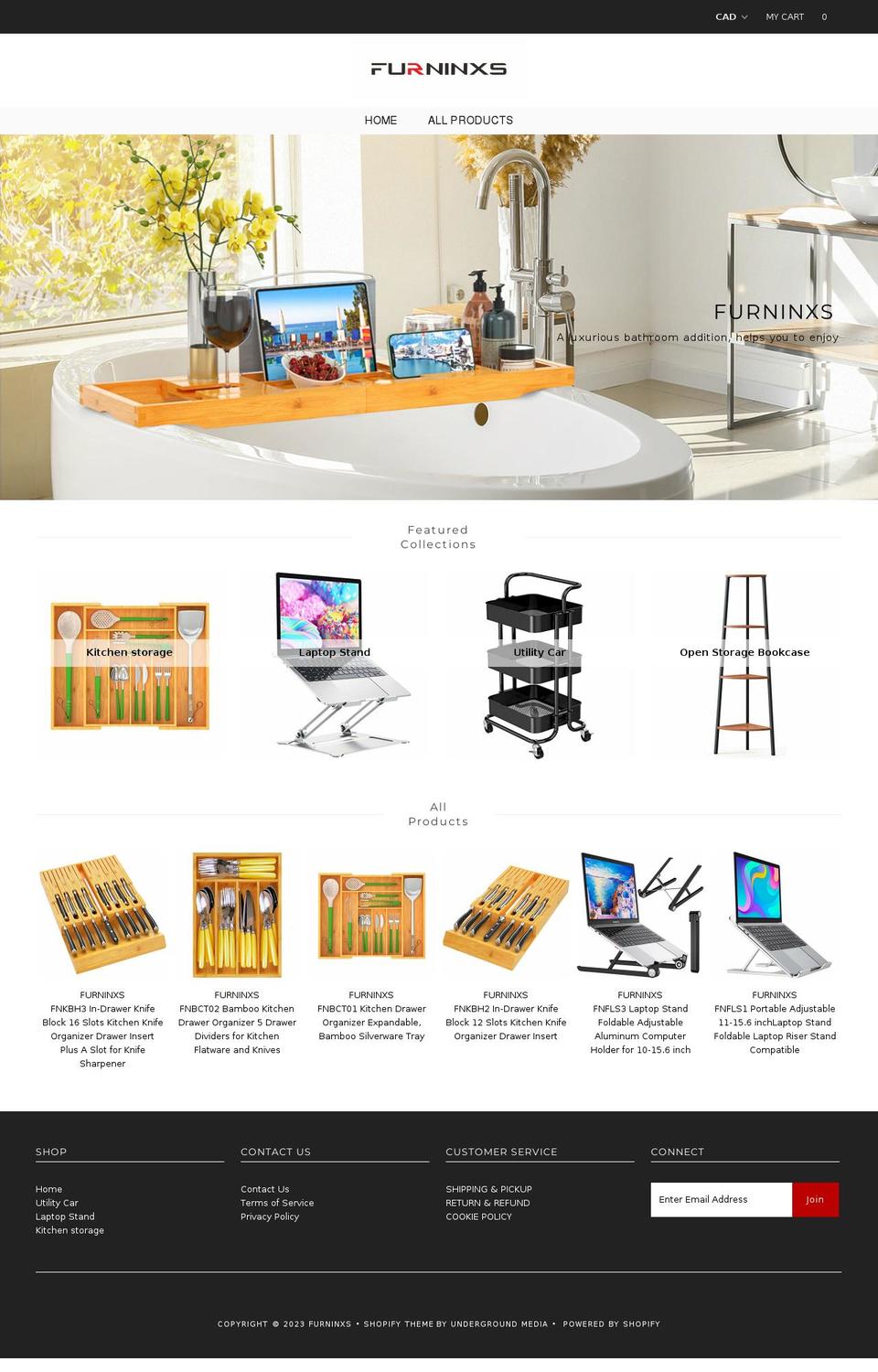 furninxs.com shopify website screenshot