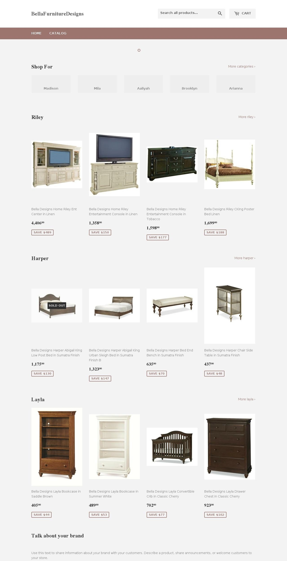 furnishbella.com shopify website screenshot