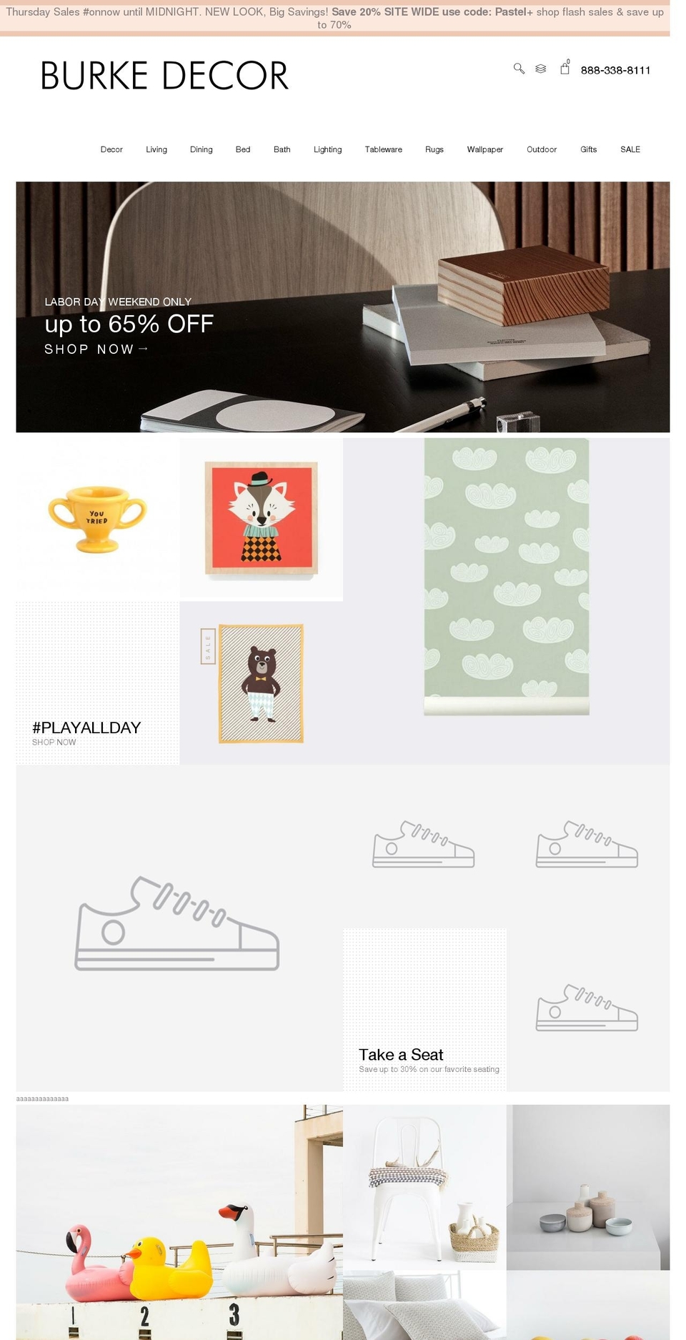 furnishings.la shopify website screenshot