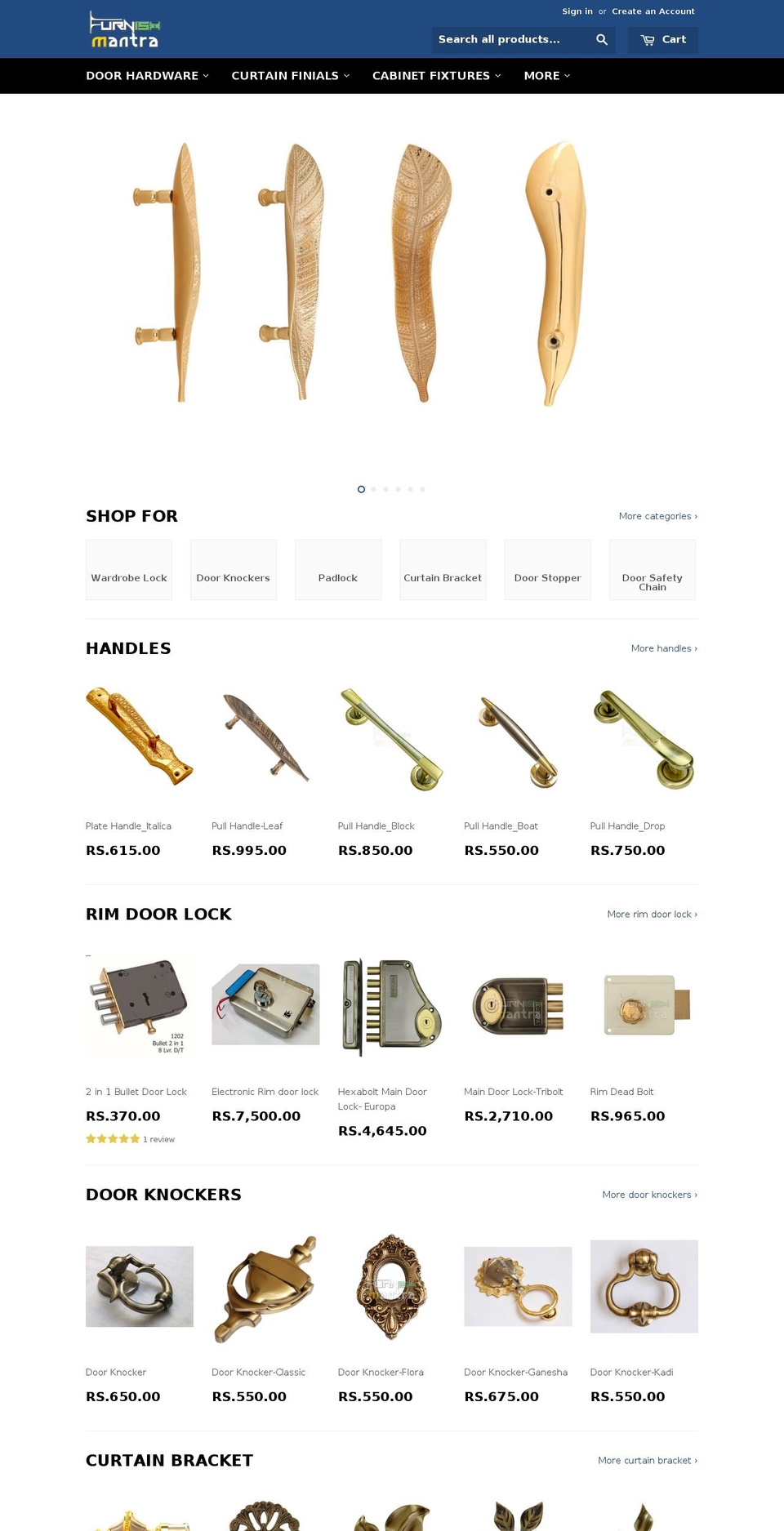 furnishmantra.in shopify website screenshot