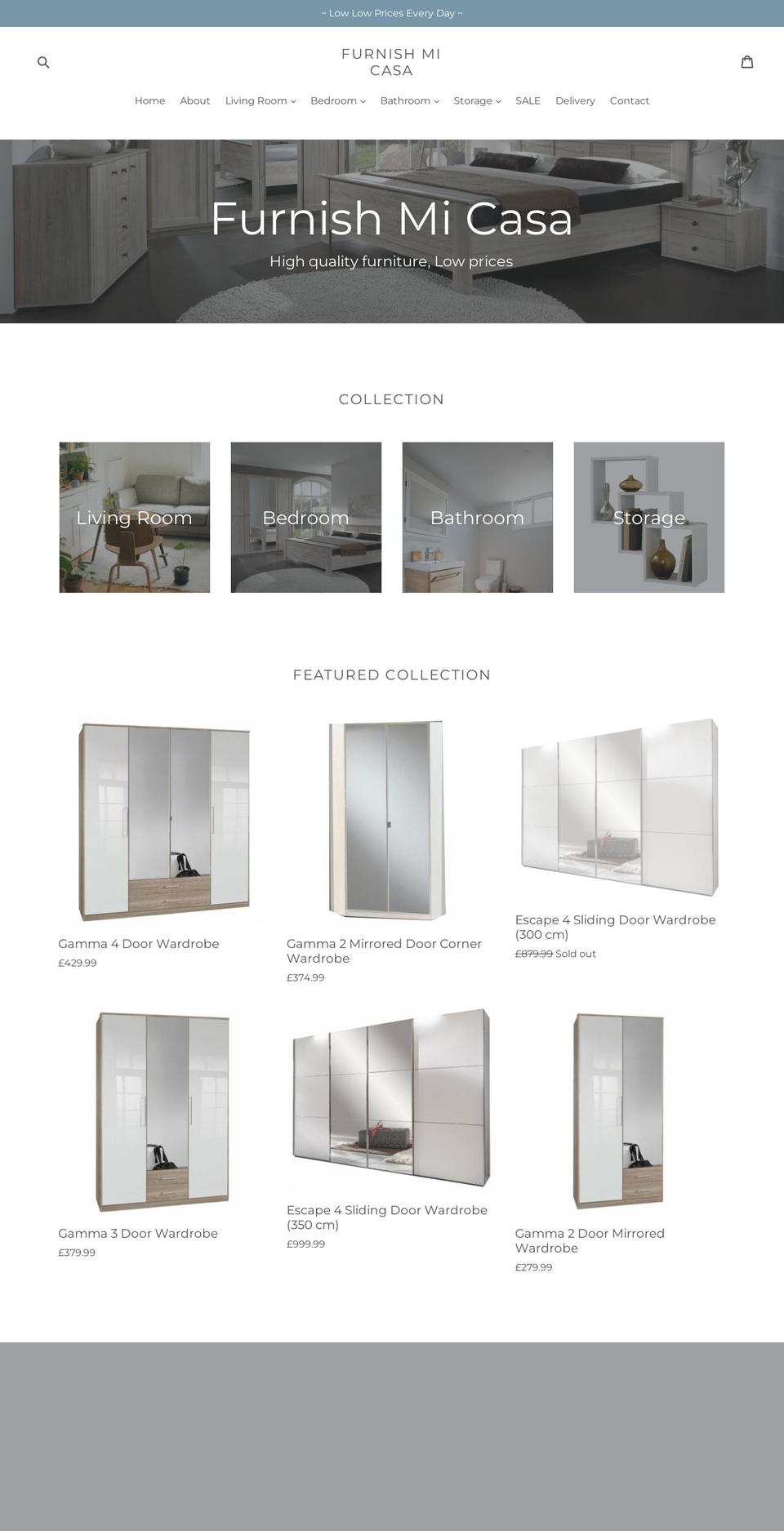 furnishmicasa.co.uk shopify website screenshot