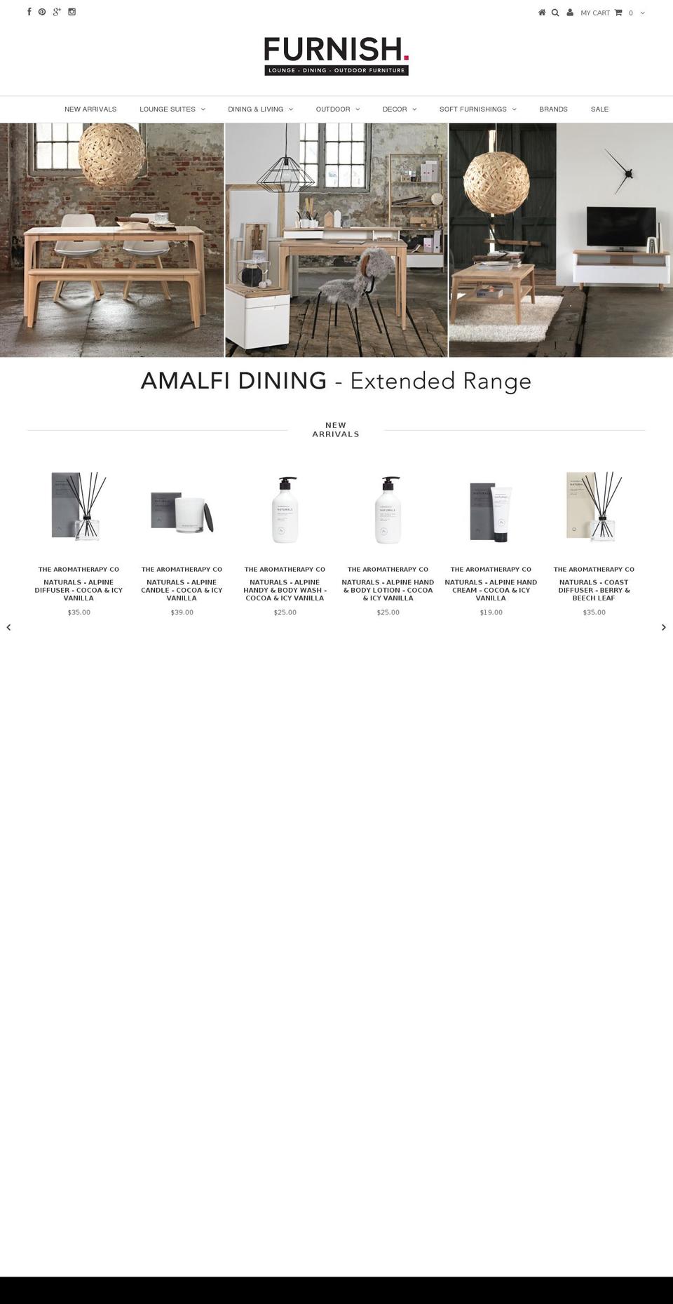 furnishnz.com shopify website screenshot