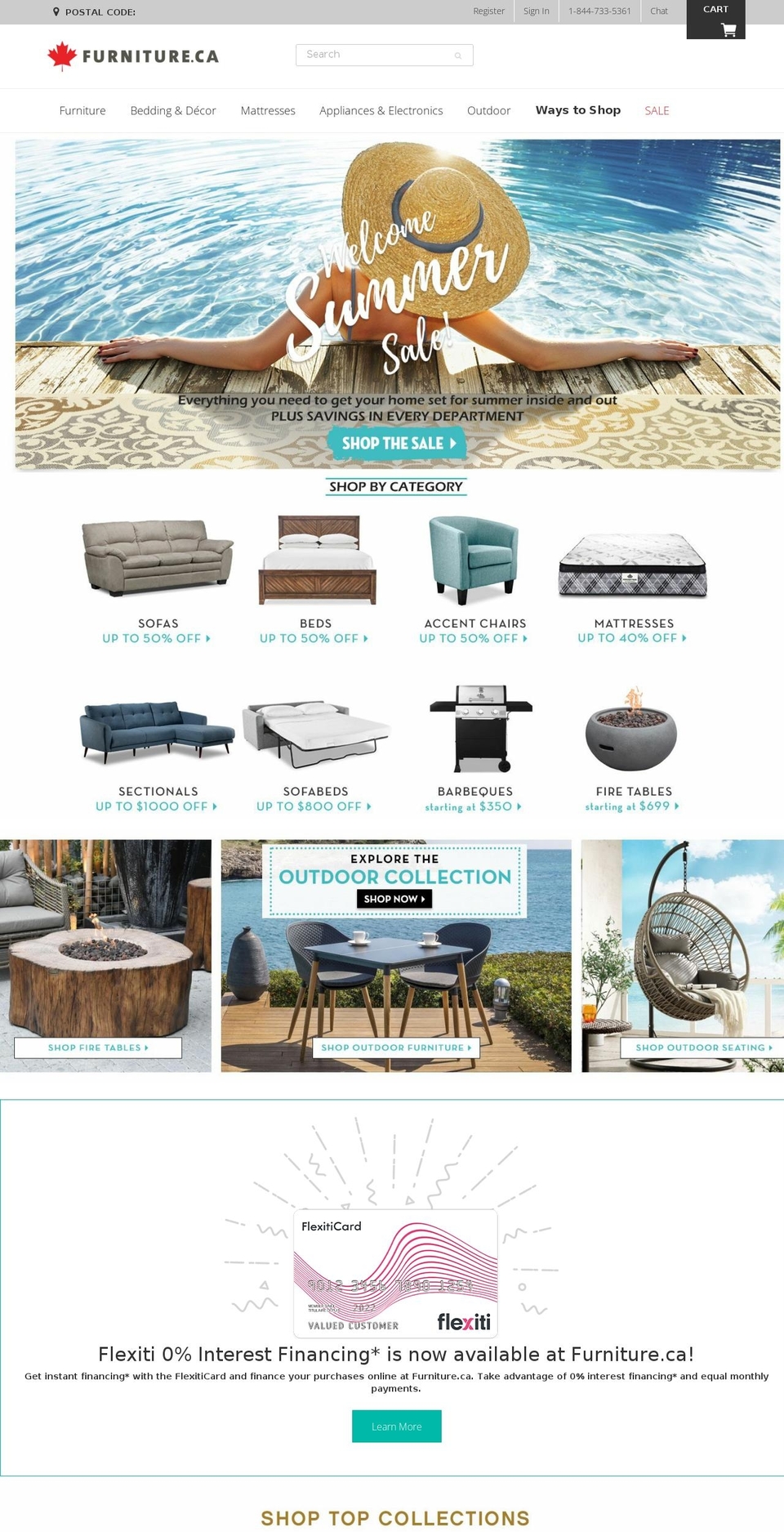 furniture.ca shopify website screenshot