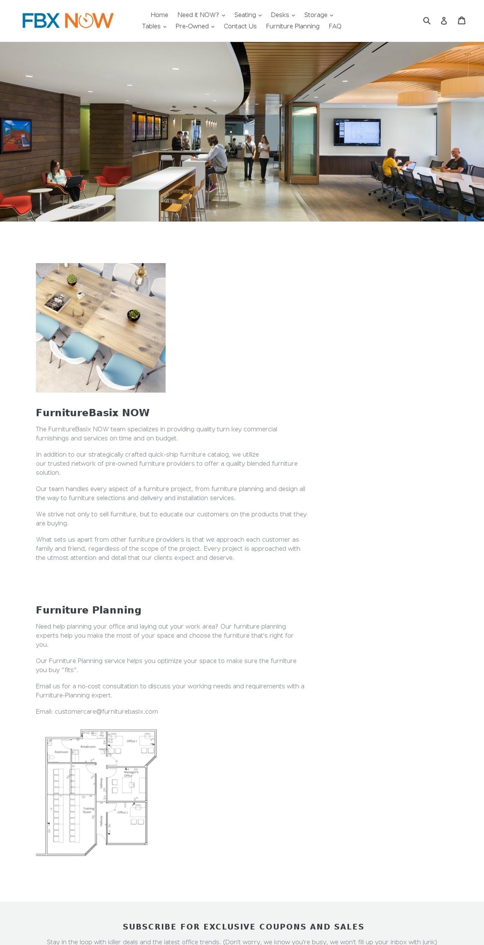 furniturebasixnow.com — Shopify storefront screenshot
