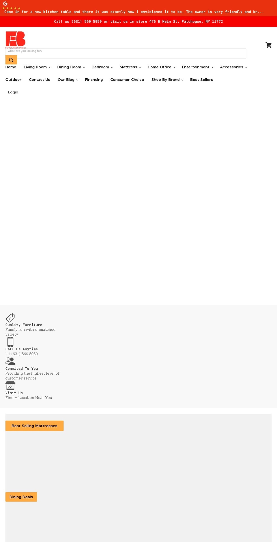 furniturebazaarli.com shopify website screenshot