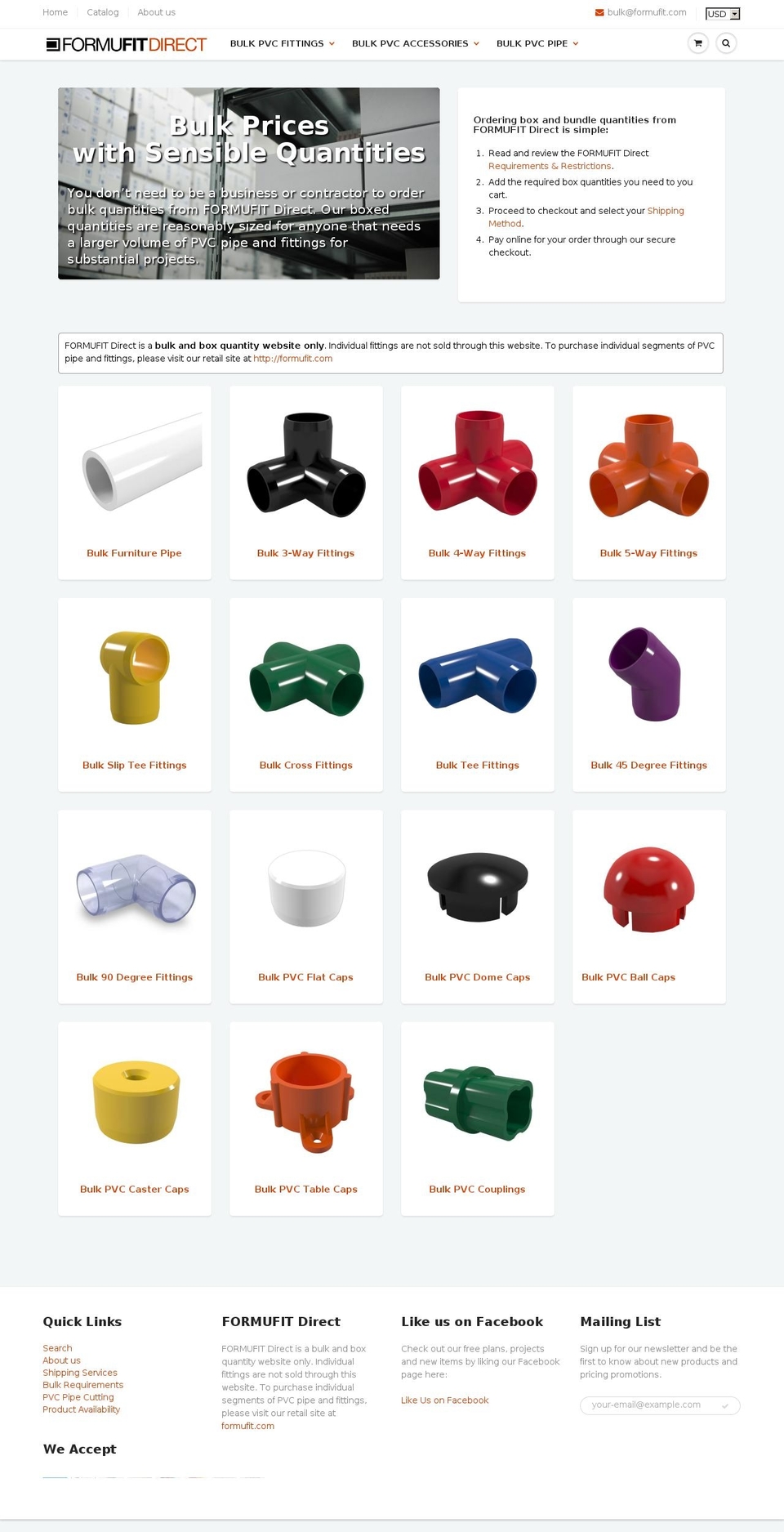 furnituregradepvc.com shopify website screenshot