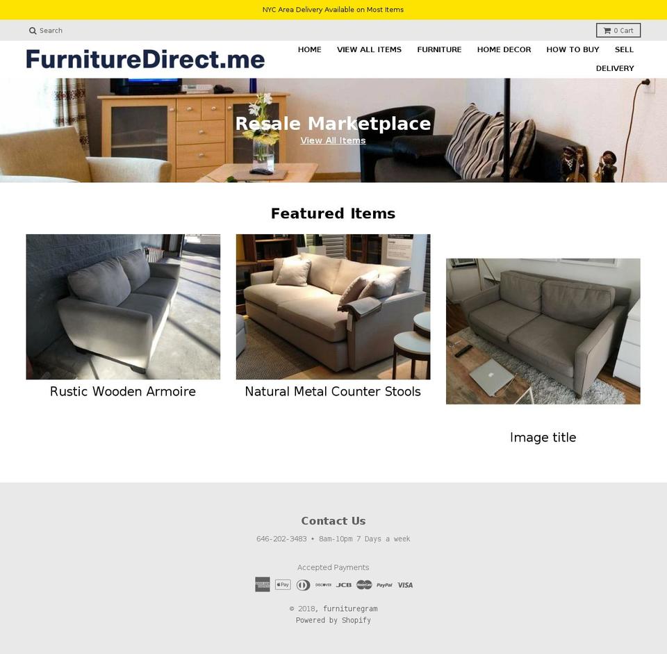 furnituregram.com — Shopify storefront screenshot