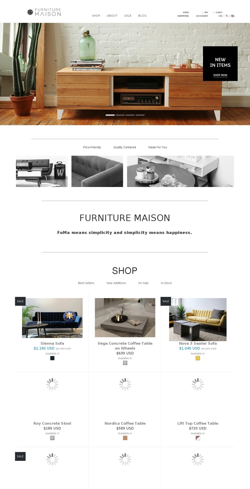 furnituremaison.com shopify website screenshot