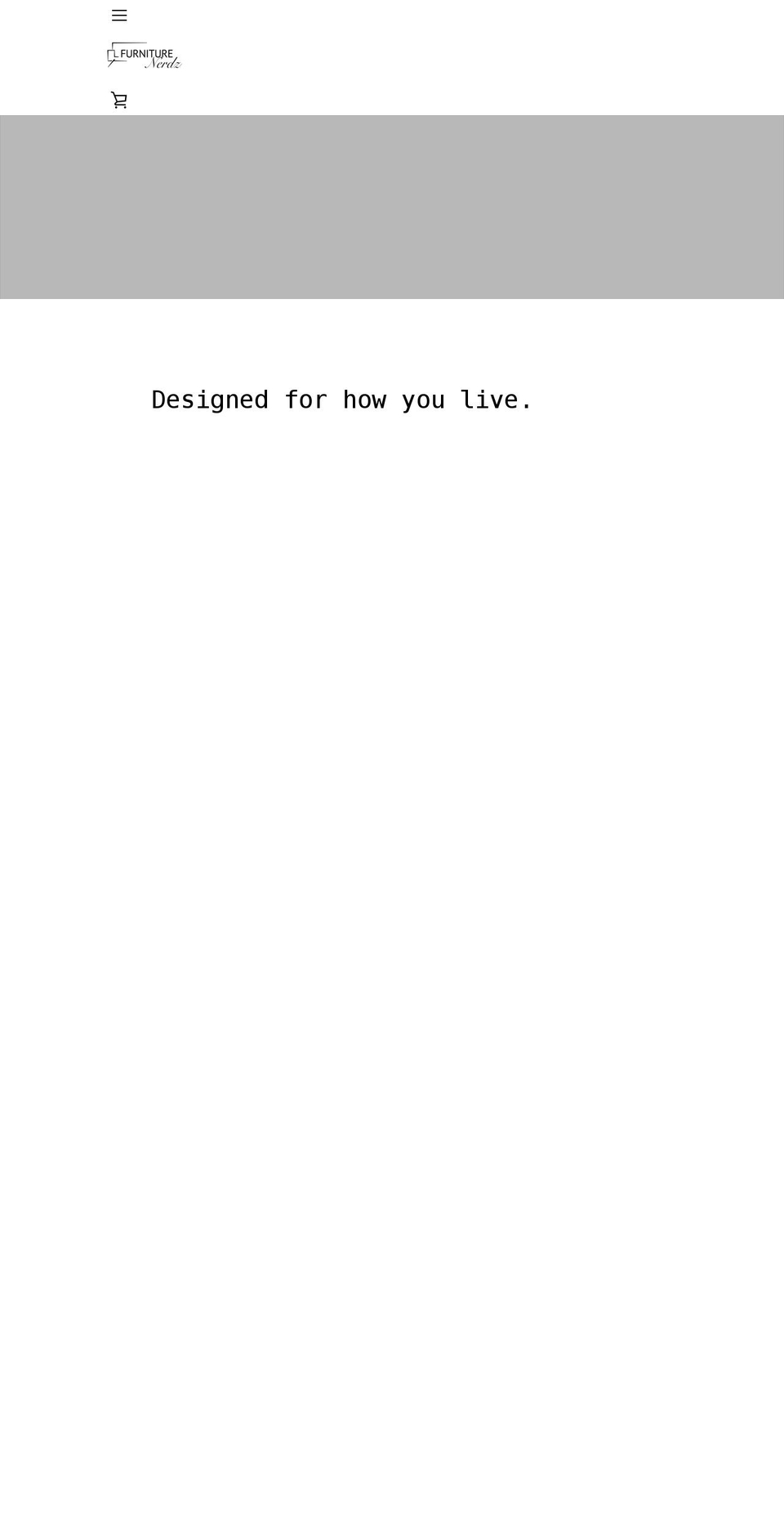 furniturenerdz.com shopify website screenshot